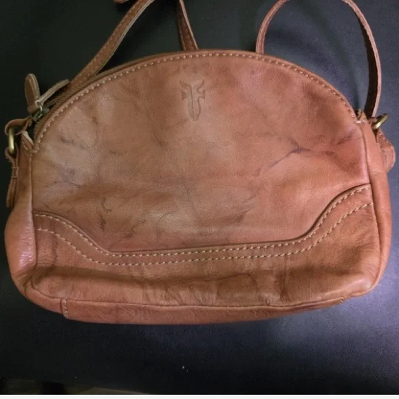 Frye Women's Brown campus Crossbody Bag/ 3 sections - Picture 2 of 8